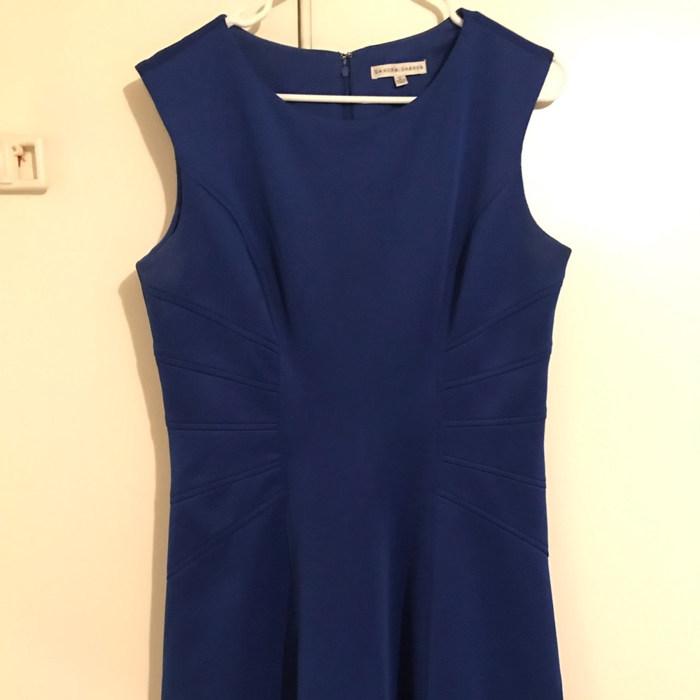 Blue sleeveless dress